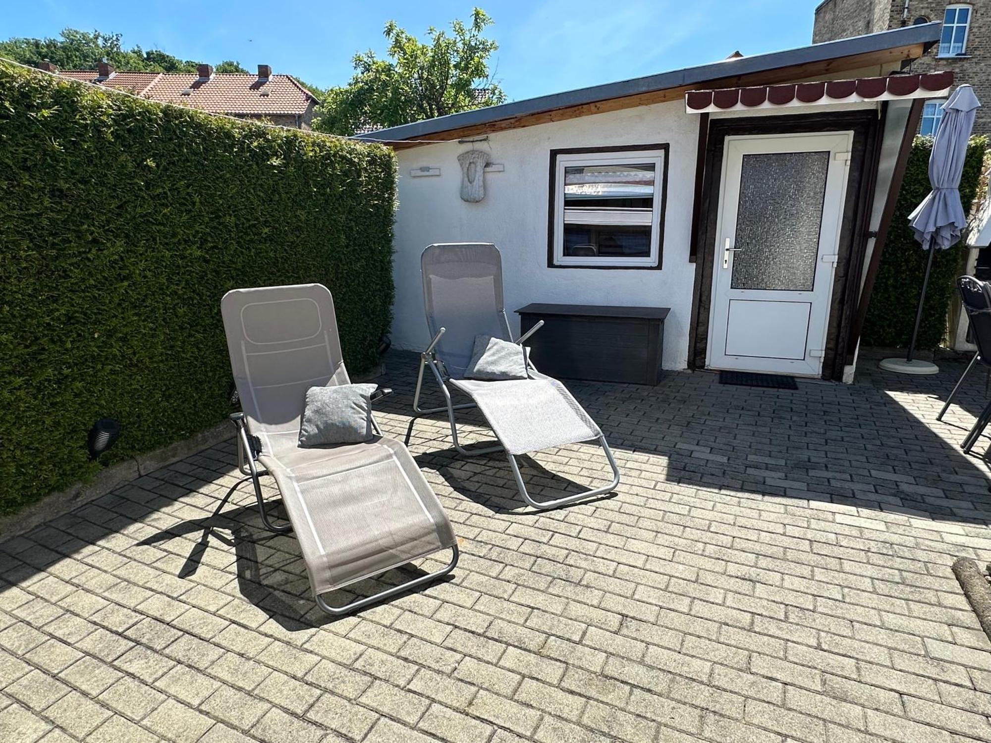 Christels Ferienwohnung 1 In Thale Mit Sonnenterrasse Und Grill Екстериор снимка